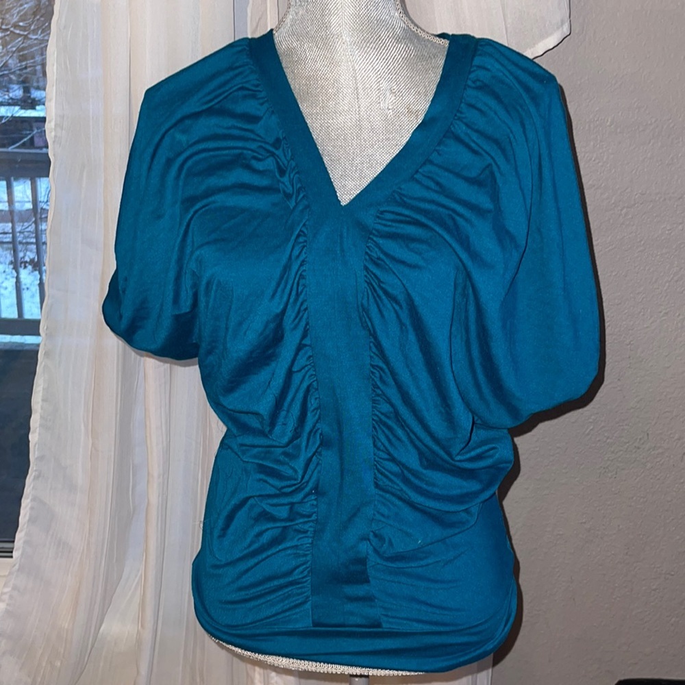 Teal blouse